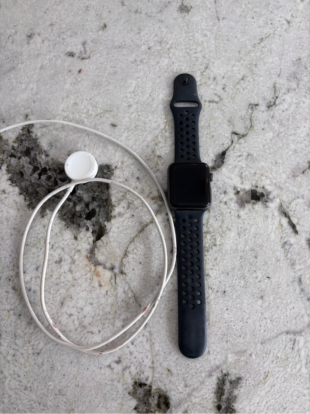 Apple Watch 4th gen with Nike Black Sport Band - black